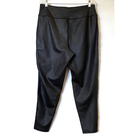 Bare Necessities Leggings Womens XXL Black Faux Leather High Waist NWOT - Picture 5 of 14